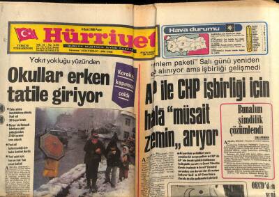 Hürriyet Gazetesi 6 Ocak 1980 - Vehbi Koç Ücretler Ve Fiyatlar Dondurulsun GZ80860 - 1