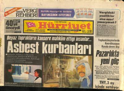 Hürriyet Gazetesi 6 Ocak 1986 - Beyaz Toprakların Kansere Mahkum Ettiği İnsanlar.... GZ115143 - 1