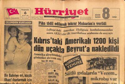 Hürriyet Gazetesi 6 Şubat 1964 - Fikret Hakan Eşinden Taksit İle Boşanmış GZ81733 - 1