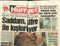 Hürriyet Gazetesi 6 Şubat 1991 - Saddam , Şifre İle Kışkırtıyor GZ62022 - 2