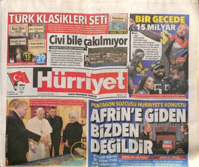 Hürriyet Gazetesi 6 Şubat 2018 - Pentagon Sözcüsü Hürriyete Konuştu - Sevillada Flamenko GZ125605 - 1