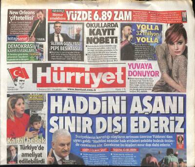 Hürriyet Gazetesi 6 Temmuz 2017 - Katara Yeni Abluka - Real Madridten Ayrılan Pepe , Beşiktaşa Dün 2 Yıllık İmza Atıp , İddialı Konuştu GZ124415 - 1