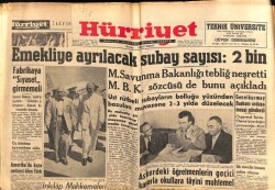 Hürriyet Gazetesi 7 Ağustos 1960 - Emekliye Ayrılacak Subay Sayısı 2 Bin GZ72646 - 1