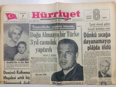 Hürriyet Gazetesi 7 Ağustos 1967 - Prens Faysalın Günlük Mutfak Masrafı GZ53445 - 1