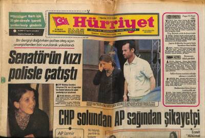 Hürriyet Gazetesi 7 Ağustos 1978 - Christina Onassis Atinaya Dönünce Ortalık Karıştı GZ117591 - 1