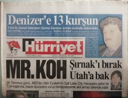 Hürriyet Gazetesi 7 Ağustos 1999 Sibel Can Korkuttu - Ebru Yaşar Tam Gaz -GZ44397 - 1