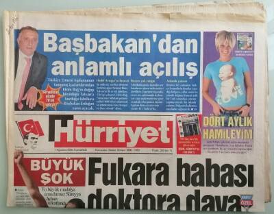 Hürriyet Gazetesi 7 Ağustos 2004 Haluk Bilginere Williamsın Rolü -GZ14819 - 1