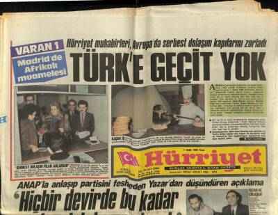 Hürriyet Gazetesi 7 Aralık 1986 - Top Fabrikası Açılışında Şeker Fabrikası Vaadi GZ88296 - 1