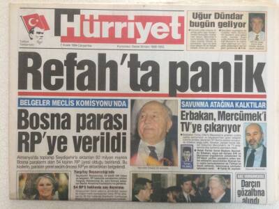 Hürriyet Gazetesi - 7 Aralık 1994 - Refahta Panik GZ35112 - 1