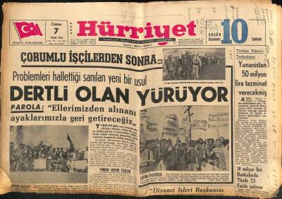 Hürriyet Gazetesi 7 Ekim 1966 - Yunanistan 50 Milyon Lira Tazminat Verecekmiş GZ117451 - 1