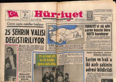 Hürriyet Gazetesi 7 Ekim 1968 - Türkiyeyi Ağ Gibi Saran Benzin Boru Hattı Kuruluyor GZ72069 - 2