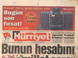 Hürriyet Gazetesi 7 Ekim 1996 - CimBom Şampiyon - Kuzey Irak Halkı Türkiye'yi İstiyor GZ3336 - Gökçekoleksiyon