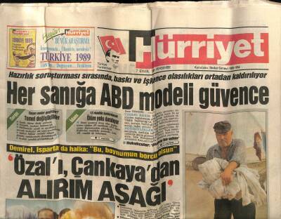 Hürriyet Gazetesi 7 Eylül 1989 - Doğum Günü Hediyesi GZ56990 - 1