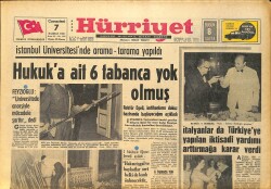 Hürriyet Gazetesi 7 Haziran 1969 - Galatasaray Kupanın Da Kulpuna Yapıştı - İstanbul Üniversitesinde Arama Tarama Yapıldı GZ157560 - Gökçekoleksiyon