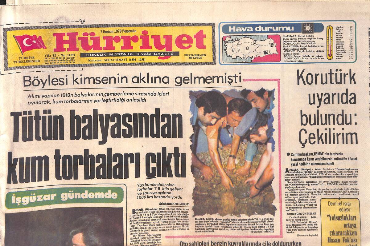 Hürriyet Gazetesi 7 Haziran 1979 - Döviz Verip Fransa'dan Ajda'nın Programını Aldılar - Korutürk Uyarıda Bulundu GZ157057 - 1