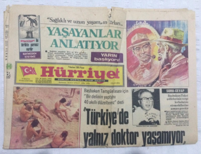 Hürriyet Gazetesi 7 Haziran 1981 - Muazzez Abacının Kocası Ceza Evinde Adam Vurdurdu - GZ17777 - 2