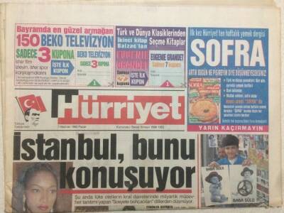 Hürriyet Gazetesi 7 Haziran 1992 - PKK Pusuya Düştü GZ47028 - 1