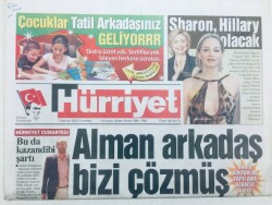 Hürriyet Gazetesi - 7 Haziran 2003 - Alman Arkadaş Bizi Çözmüş GZ46392 - 2