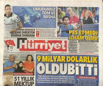 Hürriyet Gazetesi 7 Haziran 2019 - Boğaziçi Üniversitesinde Nadir Eser Zenginliği,Abdullah Avcı Beşiktaşa Fatih Terim Getirdi GZ95036 - 1