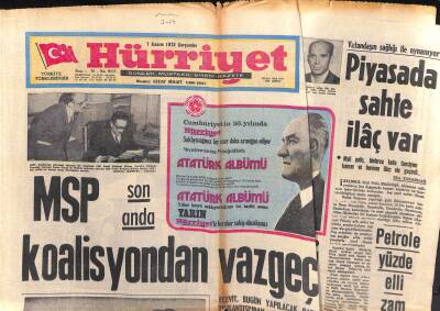 Hürriyet Gazetesi 7 Kasım 1973 - Brigitte Bardota Göre Hür Kadın Mutsuz Olur GZ119158 - 1