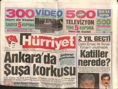 Hürriyet Gazetesi 7 Mart 1992 - Cerrahpaşa Ve Çapa S.O.S Verdi GZ79816 - 1