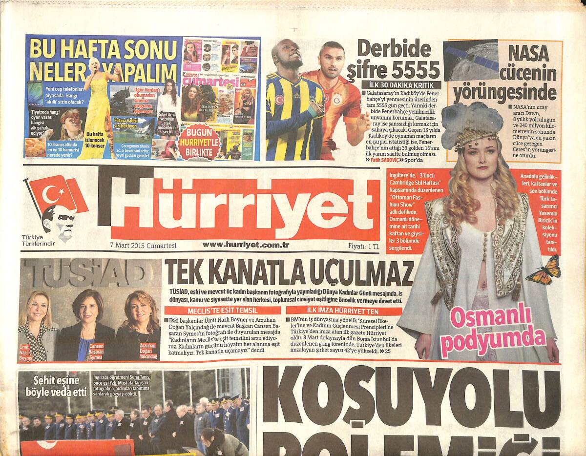 Hürriyet Gazetesi 7 Mart 2015 - Deniz Seki'nin Avukatından Kanser Açıklaması - Gül'ün Adaylığı İsabetli Olur GZ159626 - 1