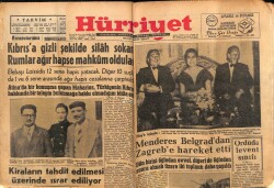 Hürriyet Gazetesi 7 Mayıs 1955 - Kıbrısa Gizli Silah Sokan Rumlar Ağır Hapse Mahkum Oldu GZ71159 - 2
