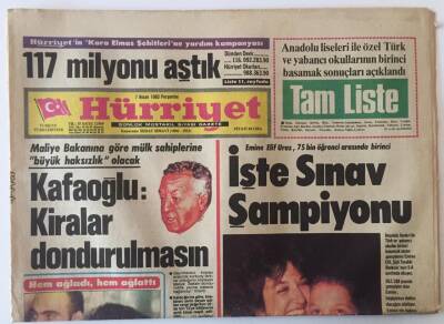 Hürriyet Gazetesi 7 Nisan 1983 - Elektrik Zammını MGK Reddetti GZ22321 - 1