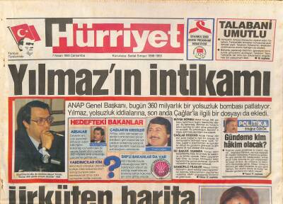 Hürriyet Gazetesi 7 Nisan 1993 - Emin Çölaşanın En Zor Tv Çekimi - Hakan Şükür Kupa İçin İddialı GZ127323 - 1