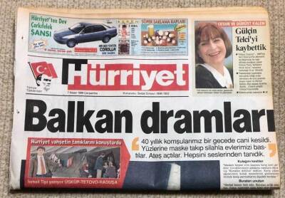 Hürriyet Gazetesi 7 Nisan 1999 GZ21 - 1