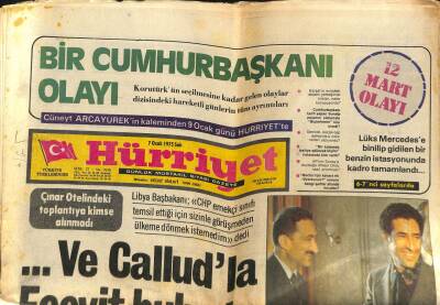 Hürriyet Gazetesi 7 Ocak 1975 - Callud`la Ecevit Buluştu GZ88185 - 1