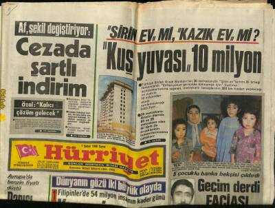Hürriyet Gazetesi 7 Şubat 1986 - Suriye Ve İsrail Alarmda GZ62532 - 2