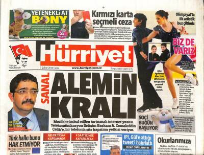 Hürriyet Gazetesi 7 Şubat 2014 - Zarrab Serbest Kalacak - Babacandan Yeni Banka Müjdesi GZ125741 - 1