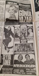 Hürriyet Gazetesi 7 Temmuz 1978 - DR. Barnard Bir Esmerle Gönül Eğlendiriyor - Gönül Yazar Ve Hülya Koçyiğit Gazino Afişi GZ134306 - 3