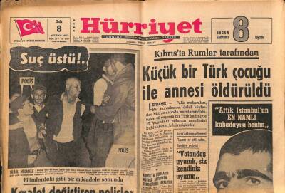 Hürriyet Gazetesi 8 Ağustos 1967 - Bölükbaşı , Kölnde Kendisini Dinleyen Bazı İşçileri Ağlattı GZ91791 - 1