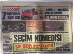Hürriyet Gazetesi 8 Ağustos 1986 - Seçim Komedisi Baraj Gölünün Bir Kesiminde Avlanma Yasak Bir Kesiminde Serbest GZ16747 - 1