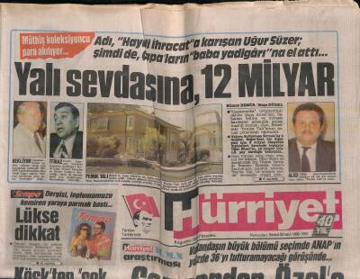 Hürriyet Gazetesi 8 Ağustos 1988 - Vatandaşın Büyük Bölümü Seçimde ANAPın Yüzde 36yı Tutturamayacağı Görüşünde... GZ118479 - 1