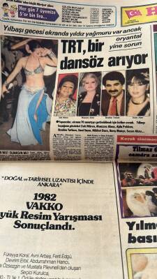 Hürriyet Gazetesi 8 Aralık 1982 - TRT , Bir Dansöz Arıyor * Zeki Müren-İbrahim Tatlıses-Muazzez Abacı-Sezen Aksu GZ127711 - 2