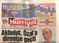 Hürriyet Gazetesi 8 Aralık 1990 - Şener Şen Sonunda Söyledi GZ62376 - 1