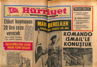 Hürriyet Gazetesi 8 Ekim 1970 - Fazla Karla Mal Satan Halka Teşhir Edilecek GZ72433 - 2