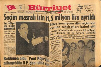 Hürriyet Gazetesi 8 Eylül 1957 - Eisenhower , Suriyenin Yola Geleceğinden Emin GZ80953 - 1