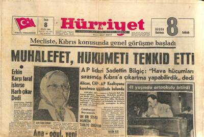 Hürriyet Gazetesi - 8 Eylül 1964 - Ana Oğul Yeni Gelini Öldürmüş GZ110291 - 1
