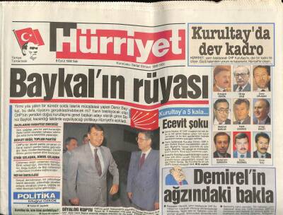 Hürriyet Gazetesi 8 Eylül 1992 - Çillerden İki Reform Atağı GZ62402 - 2