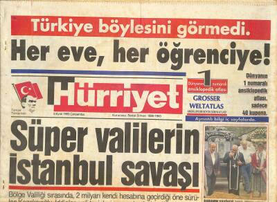 Hürriyet Gazetesi 8 Eylül 1993 - Renault-Volvo Birleşti - Sacha Distel Geliyor GZ126717 - 1