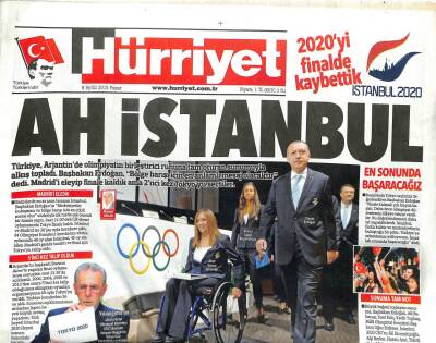 Hürriyet Gazetesi 8 Eylül 2013 - Sınıra Yeni Üs, Ah İstanbul GZ107218 - 1