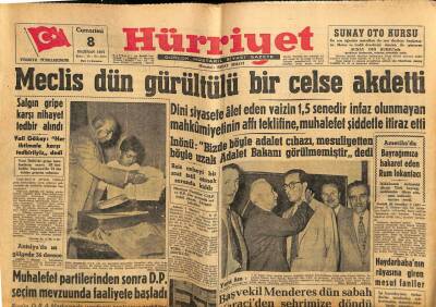 Hürriyet Gazetesi 8 Haziran 1957 - Kapalıçarşıda Yangın GZ81006 - 1