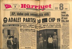 Hürriyet Gazetesi 8 Haziran 1964 - İnönü Siyasi Affa AP Mani Oldu , dedi GZ68763 - 1