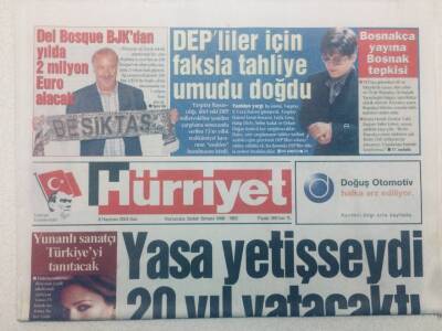 Hürriyet Gazetesi - 8 Haziran 2004 - Depliler İçin Faksla Tahliye Umudu Doğdu GZ46663 - 1