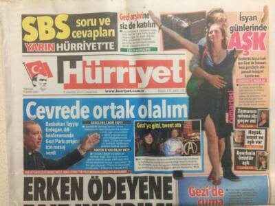 Hürriyet Gazetesi 8 Haziran 2013 - İlker Başbu,Arkadaşlarımı Bırakın Ben Buradayım GZ29306 - 1