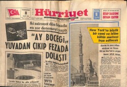 Hürriyet Gazetesi 8 Mart 1969 - New Yorkta Büyük Bir Cami Ve İslam Kültür Merkezi İnşa Edilecek GZ72671 - 1